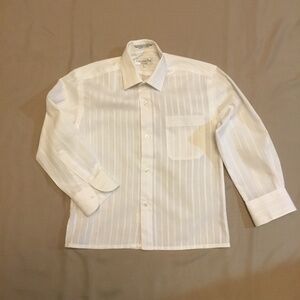 Christian Dior Chemise Youth Boys Button Down Dress Shirt Size 8 GUC Designer